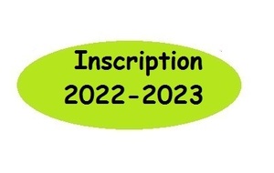 Inscription 2022-2023