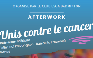 Afterwork Mixte  Unis contre les cancers 