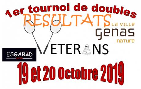 Resultats 1er tournoi de doubles vétérans