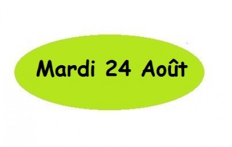 Reprise le mardi 24 août pour les adultes