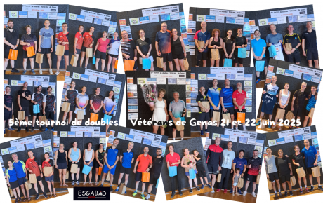 5ème tournoi de doubles vétérans de Genas